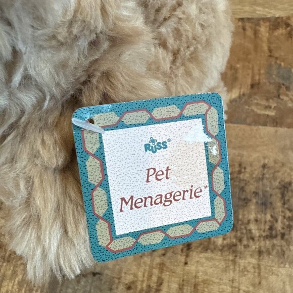 Vintage Dog Stuffed Animal Drowsy Russ Berrie W/Tags 9” Pet Menagerie Labrador - Picture 7 of 9
